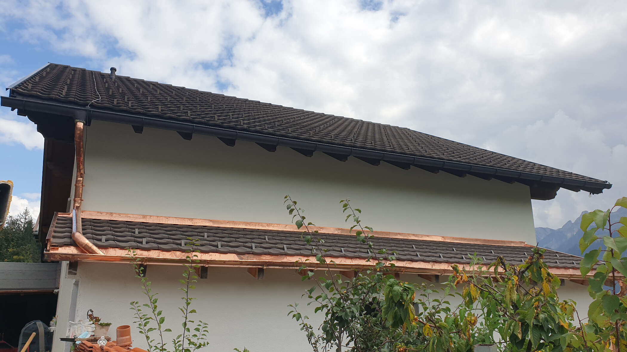 Regenrinne aus Kupfer von Matec Dachtechnik